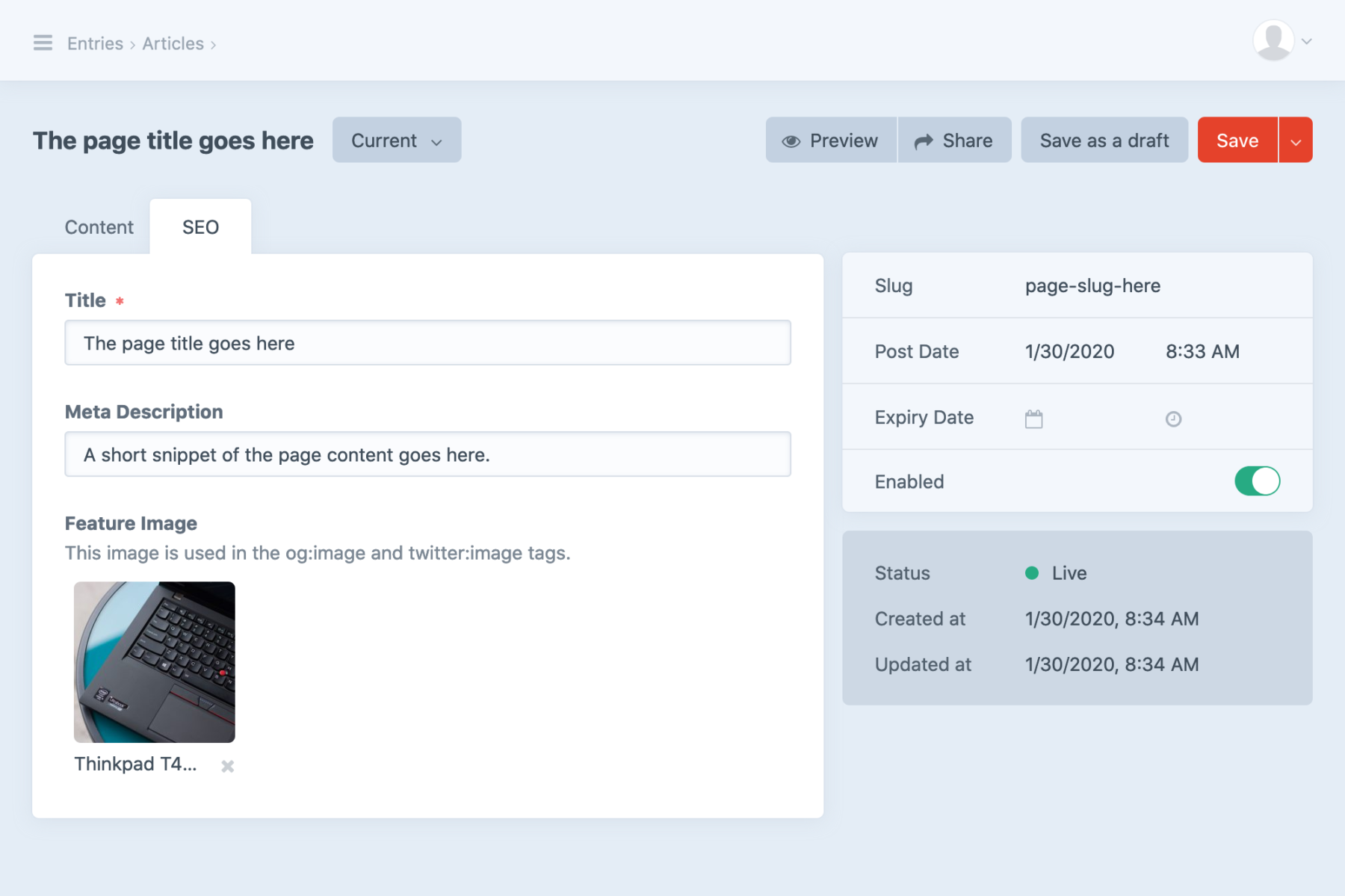Manage Meta Tags in Craft CMS