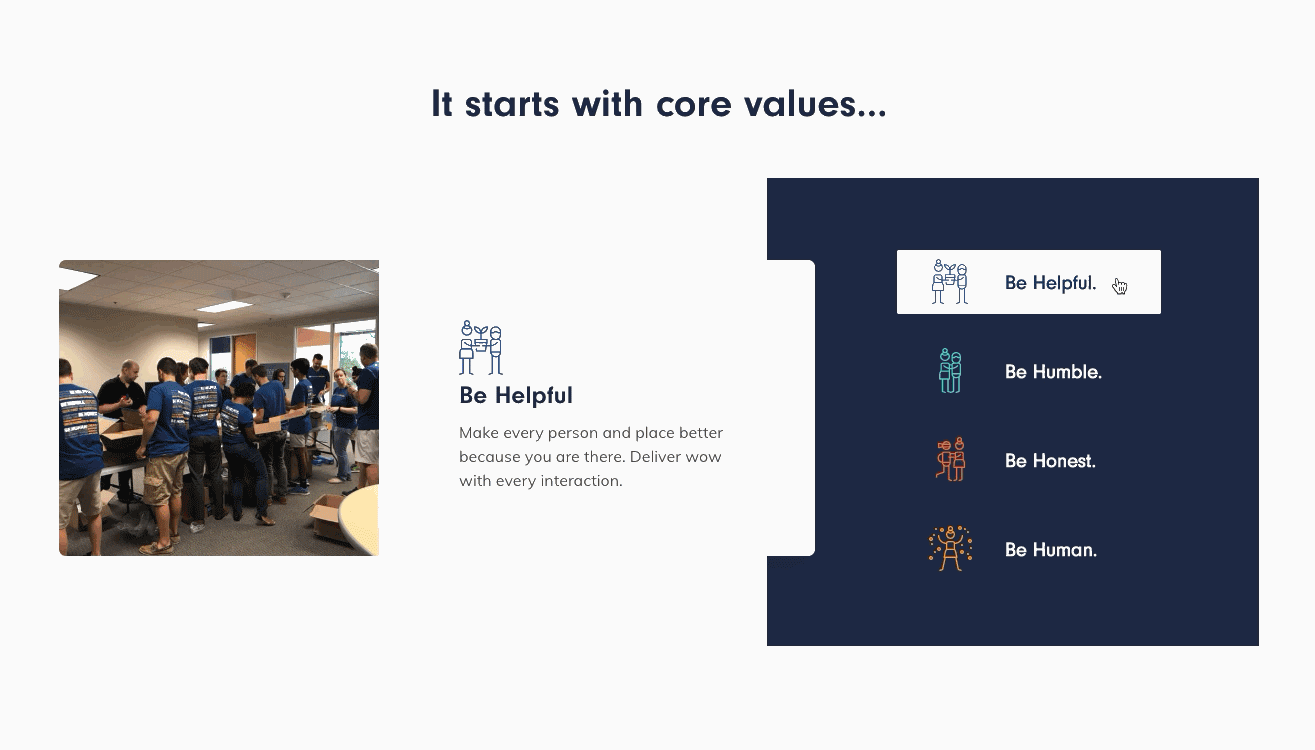 Core Values animation